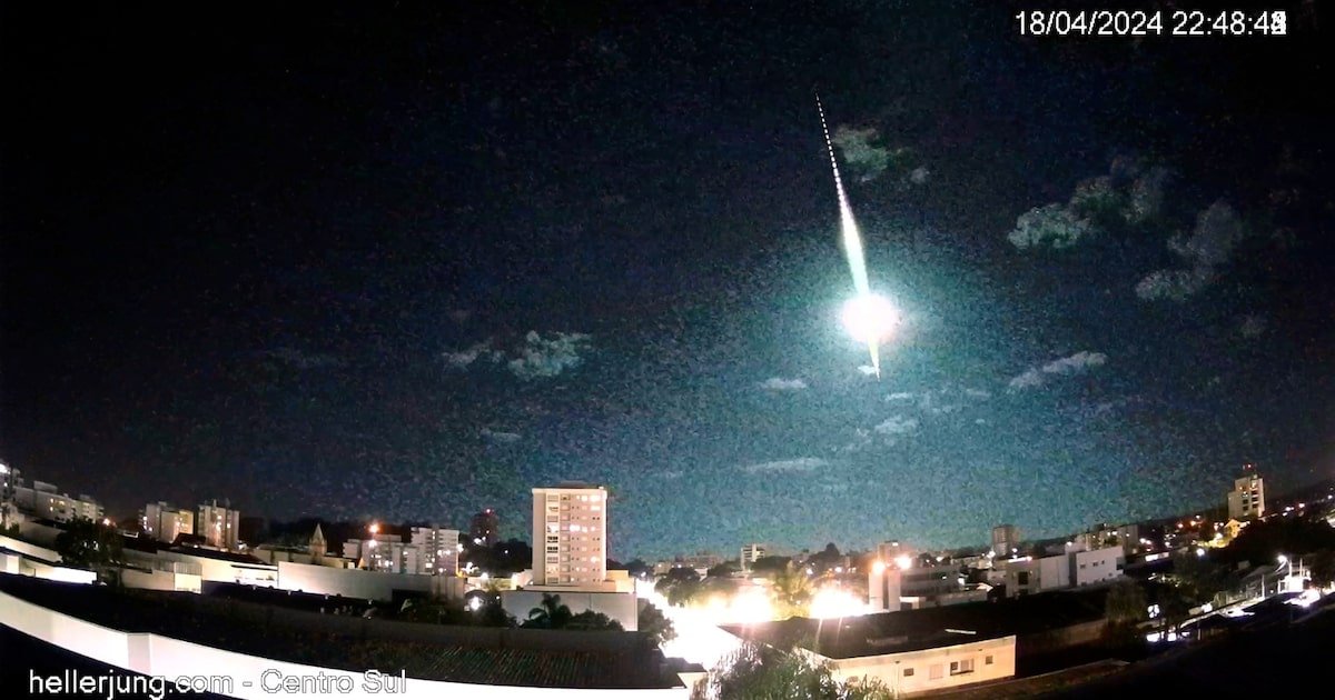 Observatório do RS capta explosão de meteoro com brilho maior que o da Lua; veja vídeo