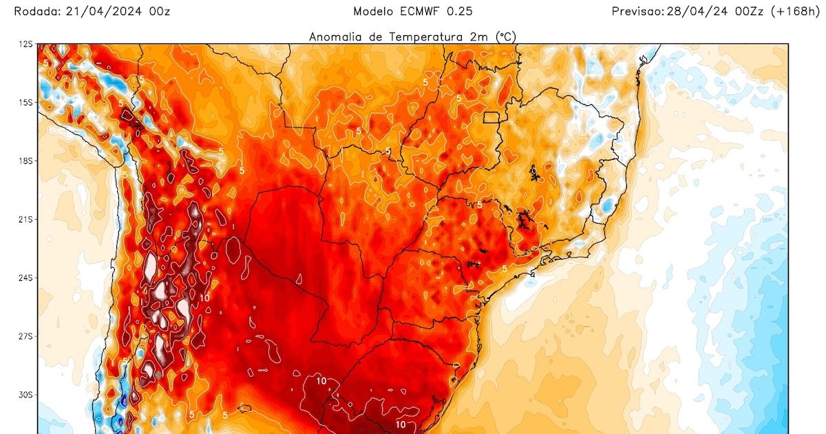 Calorão fora de época atingirá SP e mais regiões do Brasil; veja previsão do tempo